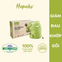 Thumbnail Đai Chườm Nóng Thảo Dược Đầu Gối Hapaku, Giảm Đau Khớp Gối Do Thoái Hóa, Thoát Vị, Gai Đốt Sống 1