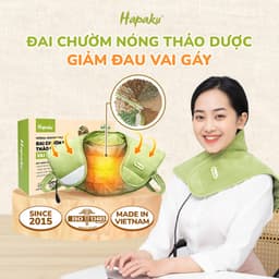 Thumbnail Đai Chườm Nóng Thảo Dược Hapaku Giảm Đau Cổ Vai Gáy, Giảm Căng Cứng Cơ, Tăng Tuần Hoàn Máu 1
