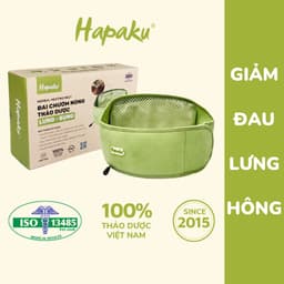Thumbnail Đai Chườm Nóng Thảo Dược HAPAKU, Giảm Đau Bụng Kinh, Thoát Vị Đĩa Đệm, Lưu Thông Khí Huyết, Đai Lưng Cột Sống 1