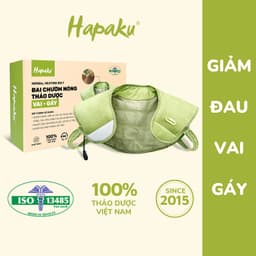 Thumbnail Đai Chườm Nóng Thảo Dược HAPAKU, Giảm Đau Vai Gáy, Thoái Hóa Đốt Sống Cổ, Lưu Thông Khí Huyết, Thư Giãn Ngủ Ngon 1