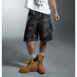 Thumbnail Quần short Lửng nam phom rộng ILUM họa tiết camo CAPMAN CLUB, quần lửng nam cá tính, trẻ trung 3
