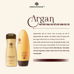 Thumbnail Dầu gội cặp kích thích mọc tóc Arganmidas tinh chất Argan Oil nuôi dưỡng tóc chắc khỏe combo gội xả hỗ trợ dày tóc 2