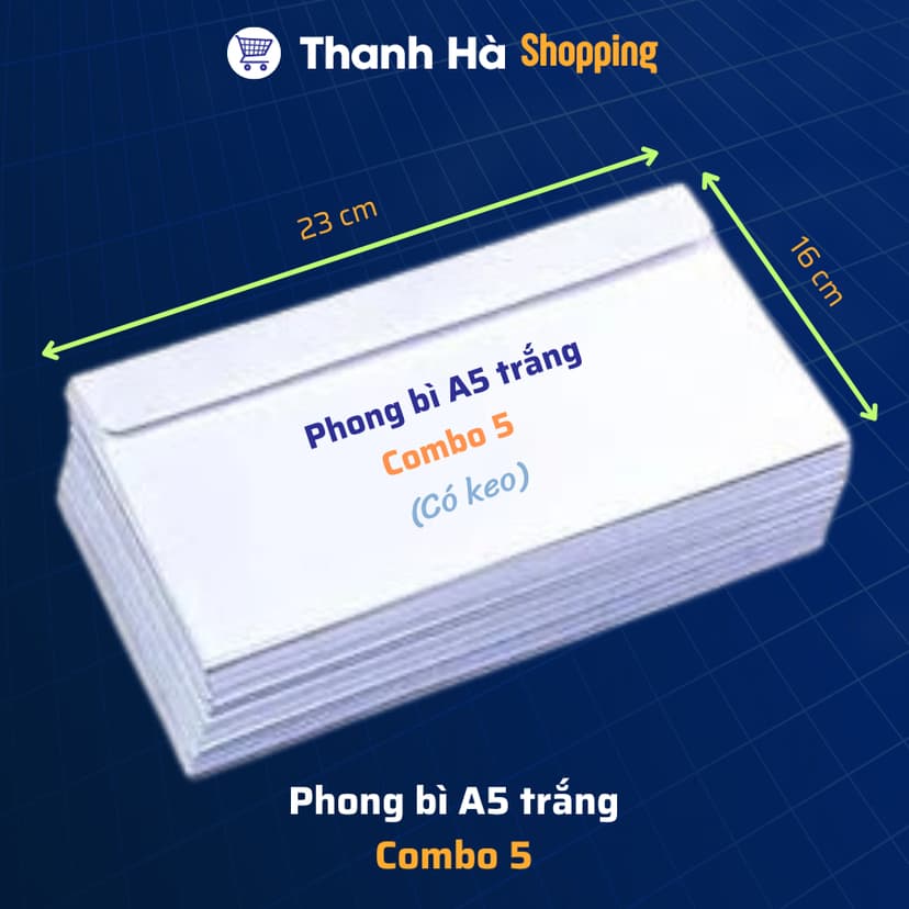 Ảnh Phong bì thư, Phong bì A6, A5, A4 trắng giấy chất lượng cao có keo dán sẵn tiện dụng 2