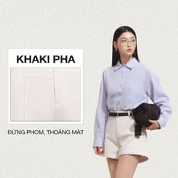 Thumbnail DOTTIE - Quần short dáng A - Trắng - Q0385 1