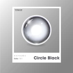 Thumbnail Kính áp tròng VIVIMOON LENS 1 ngày đen tự nhiên khóa ẩm Circle Black (Giá 1 chiếc) 3
