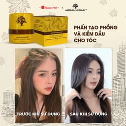 Thumbnail Phấn kiềm dầu tạo phồng chân tóc Arganmidas, phấn gội khô giúp tóc bồng bềnh 4g 1