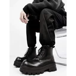 Thumbnail Giày combat boot da thời trang INICHI G1321 đế cao 7cm 1
