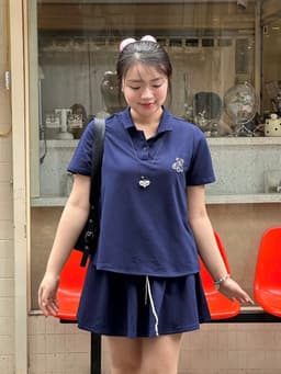 Thumbnail Set bộ thun suông cổ polo + chân váy BIGSIZE (55kg đến 95kg) – 25HYBD095 - [BU Bigsize Young] 3
