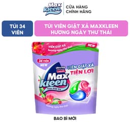 Thumbnail Túi Viên Giặt Xả MaxKleen Hương Ngày Thư Thái (34 Viên) 3