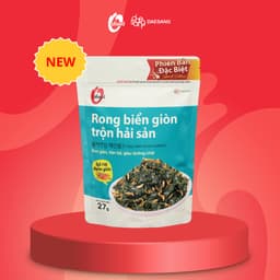 Thumbnail Rong biển giòn trộn gia vị, khô gà, hải sản, hạt óc chó hạnh nhân O'Food 27g, đồ ăn vặt, trộn cơm 2