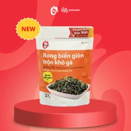 Thumbnail Rong biển giòn trộn gia vị, khô gà, hải sản, hạt óc chó hạnh nhân O'Food 27g, đồ ăn vặt, trộn cơm 1