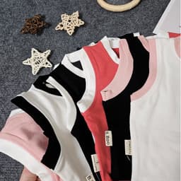 Thumbnail Áo Croptop Sát Nách Lé Màu Cho Bé Gái Cực Sành Điệu Babyboo - Pibo-CRSN01 3