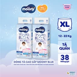 Thumbnail Bộ 2 Tã quần cao cấp Moony Bé Trai L44/XL38/XXL26/XXXL14 - Nhập khẩu Nhật Bản 1