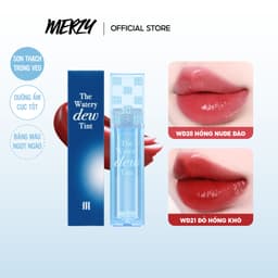 Thumbnail [Ver 4] Son Tint Bóng Hàn Quốc Bền Màu, Lâu Trôi Cho Đôi Môi Căng Mọng, Ẩm Mịn Merzy The Watery Dew Tint 4g 1