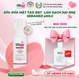 Thumbnail Sữa rửa mặt cho da siêu nhạy cảm da dễ mẫn đỏ Sebamed Anti-Redness Gentle Cleansing Foam 150ml 1
