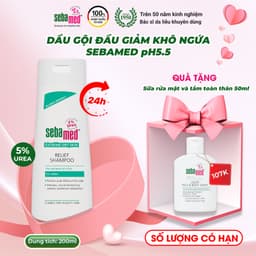 Thumbnail Dầu gội đầu giảm khô, ngứa Sebamed Extreme Dry Skin Relief Shampoo 5% Urea 200ml 1