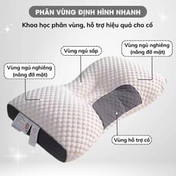 Thumbnail Gối Công Thái Học Cao Cấp Gối Spa Nằm Êm Ái Thoáng Khí Giúp Chống Đau Vai Gáy Phù Hợp Người Lớn Hỗ Trợ Tư Thế Ngủ Ngon 4