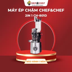 Thumbnail Máy Ép Chậm 2 Trong 1 CH-801D – Ép Nguyên Trái, Kèm Đầu Vắt Cam – Bảo Hành Tại 12 Tháng 1