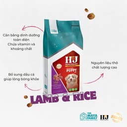 Thumbnail Thức ăn cho chó con - Thịt cừu, bò, gà HJ PREMIUM LAMB, RICE PUPPY - Bao 2kg 2