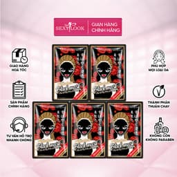 Thumbnail Mặt Nạ Đen Hoa Sơn Trà SEXYLOOK Dưỡng Ẩm Ngăn Ngừa Nếp Nhăn (5 miếng x 28ml) 2