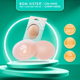 Thumbnail Cặp dán nhũ silicon màu da, dán nhiệt tự thân, dán nhũ có keo,dùng nhiều lần BOM Sister D883 - D885 1
