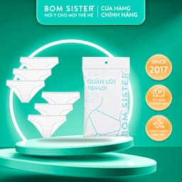 Thumbnail Combo 6 quần lót nữ cotton tiện lợi sử dụng 1 lần, mặc đi xa, du lịch, nhỏ gọn BOM SISTER Q221 1