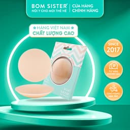 Thumbnail Cặp dán nhũ silicon màu da,dán nhiệt tự thân,dán thông hơi có keo tái sử dụng BOM Sister D883 - D885 1