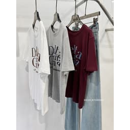 Thumbnail Áo phông chữ Delta gamma dáng vừa chất cotton xịn mềm MC21.studios a4364 1