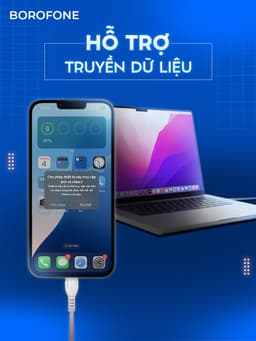 Thumbnail Dây sạc iphone Borofone BX51, Dây cáp sạc chống đứt gãy 2.4A dài 1 mét cho iphone/android 4