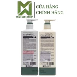 Thumbnail Dầu gội xả cho tóc dầu, gàu rụng Plus Vinge Collagen Xanh 1000ML Mẫu Mới 2025 1