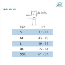 Thumbnail Bó Gối Thể Thao F02 Sử Dụng Công Nghệ Đan 3D, Màu Xanh - Đen [United Medicare] [1 Cặp] 2