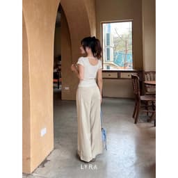 Thumbnail LYRA-Áo thun ôm body dây lưng cúc dọc mặc 2 kiểu, chất thun gân co dãn mạnh 4 chiều thấm mồ hôi LWNAP001 4