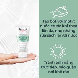 Thumbnail Sữa rửa mặt dạng bọt sạch sâu cho da nhờn Eucerin Pro Acne Cleansing Foam 50g 2