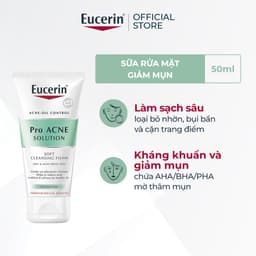 Thumbnail Sữa rửa mặt dạng bọt sạch sâu cho da nhờn Eucerin Pro Acne Cleansing Foam 50g 1