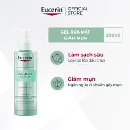 Thumbnail Gel rửa mặt giảm mụn Eucerin Pro Acne Cleansing Gel 200ml 2