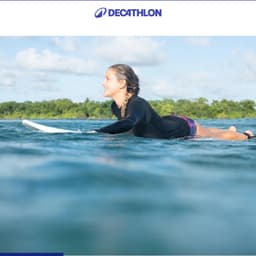 Thumbnail Áo thun lướt sóng dài tay chống tia cực tím cho nữ đen DECATHLON olaian mã 8485993 4