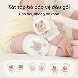 Thumbnail Tất Tập Bò, Vớ Tập Bò KidAndMom giúp bảo vệ đầu gối bé không bị đau khi bò chống trơn trượt 1