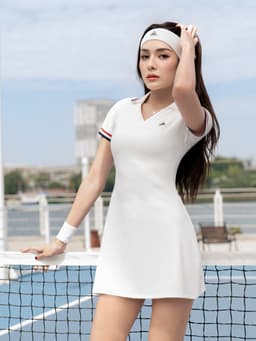 Thumbnail Băng đô thể thao nữ Fitme Headband chạy bộ, chơi tennis, pickleball co giãn thấm hút mồ hôi BDTN01 1