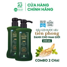 Thumbnail Combo 2  chai dầu gội dược liệu Nguyên Vương lịch lãm dành cho nam chai 250ml - Dành cho tóc nam giới khô xơ, hư tổn 2