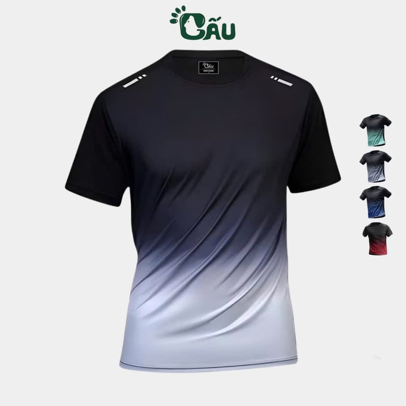 Ảnh Áo thun nam Gấu 194 vải thun lạnh co dãn, phong cách thể thao - gym - bóng đá, from slim fit - ATL 1