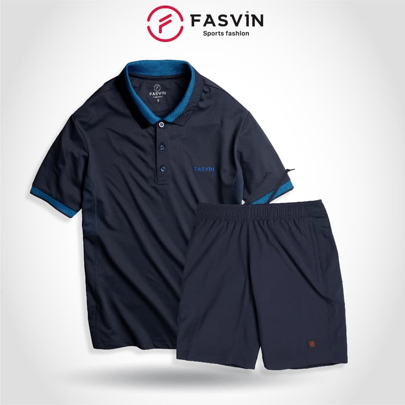 Ảnh Bộ quần áo thể thao nam FASVIN AB21468.HN chất vải mềm nhẹ co giãn thoải mái 1