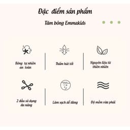 Thumbnail Tăm Bông Sơ Sinh IQKAO Misuta/Emmakids TB1, Bông Tự Nhiên 2 Đầu, An Toàn Lành Tính, Vệ Sinh Tiện Lợi Cho Bé 2