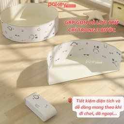 Thumbnail Bể Bóng Vải PAKEY Gấp Gọn Tiện Lợi Cho Bé, Bể Chơi Cát, Hạt Muồng Họa Tiết Phong Cách Hàn Quốc Sang Trọng 3