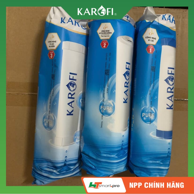 Ảnh Combo 3 Lõi Lọc Nước 123 Karofi Dùng Cho Máy Lọc RO 3