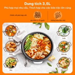 Thumbnail Nồi lẩu điện COMET sôi nhanh dễ vệ sinh 1