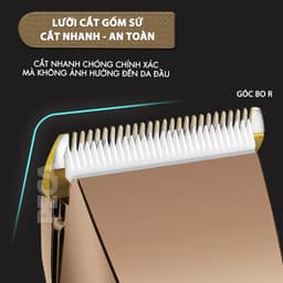 Thumbnail Tông đơ cắt tóc không dây Kemei KM-1255 dùng cho cá nhân và gia đình - Hàng chính hãng 1