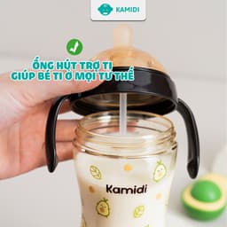 Thumbnail Bình Sữa Kamidi Chất Liệu PPSU Họa Tiết Bơ Dung Tích 210ml/300ml 3