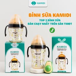 Thumbnail Bình Sữa Kamidi Chất Liệu PPSU Họa Tiết Bơ Dung Tích 210ml/300ml 1
