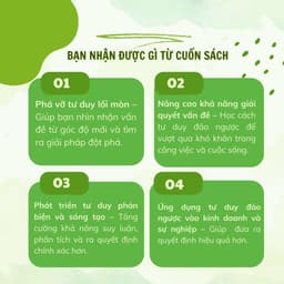 Thumbnail Sách Phương Pháp Tư Duy Ngược Hiệu Quả- Đổi Hướng Tư Duy, Đảo Chiều Cuộc Sống - YMATE 2