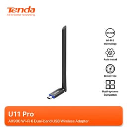 Thumbnail Bộ chuyển đổi USB WiFi Tenda U11 Pro AX900 Thẻ tín hiệu WiFi Băng tần kép Ăng-ten 6dBi cho PC Laptop 1